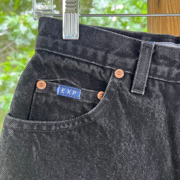 Express Bleus Women's Vintage 90's Era Black Bootcut Jeans Size 5/6 27" Waist - Picture 4 of 10